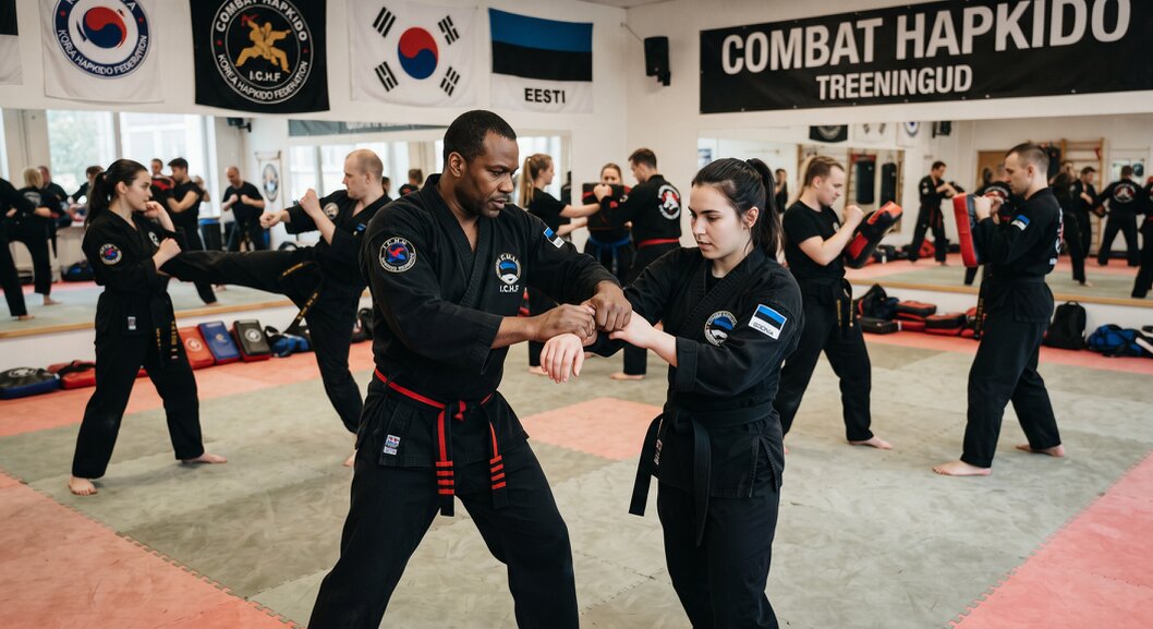 Combat Hapkido regulaartrennid treeningsaalis
